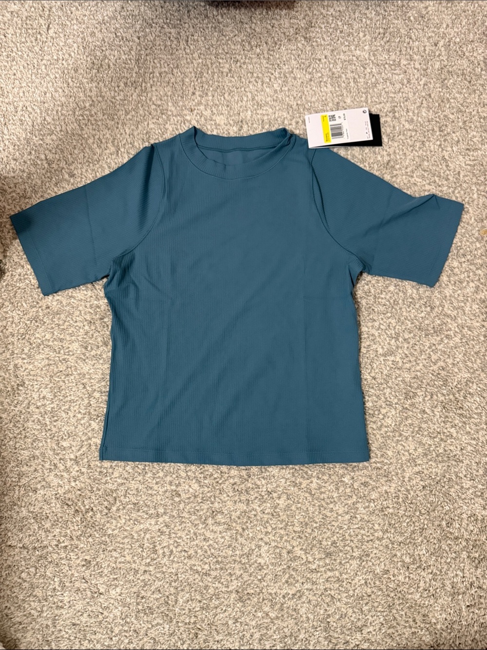 NWT Nike Zenvy Rib Dri Fit Short Sleeve Shirt